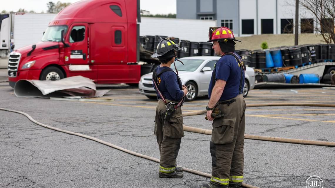 Barrels of discarded lithium batteries exploded during transport on their way to recycling
